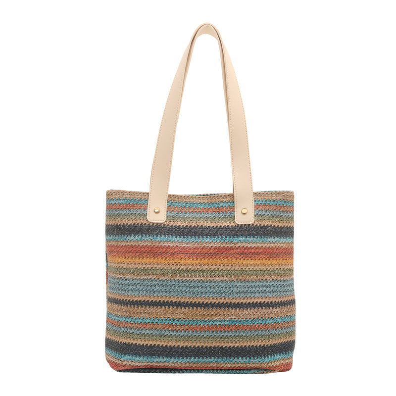 WoColorful Woven Tote Bag Bowlift
