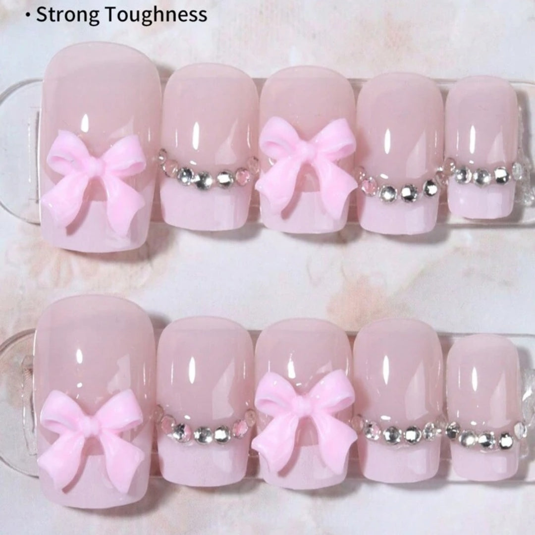 Artificial Nail Set with Decoration Bowlift