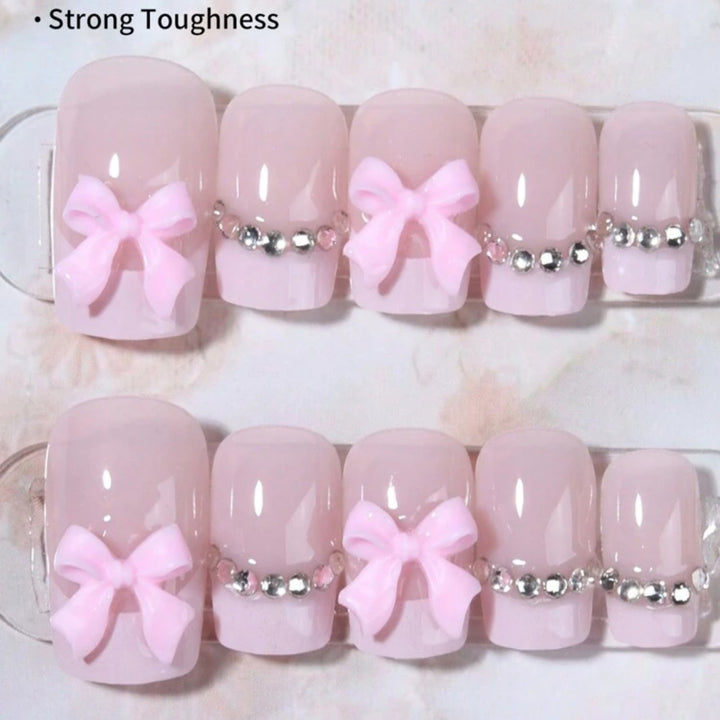 Artificial Nail Set with Decoration Bowlift