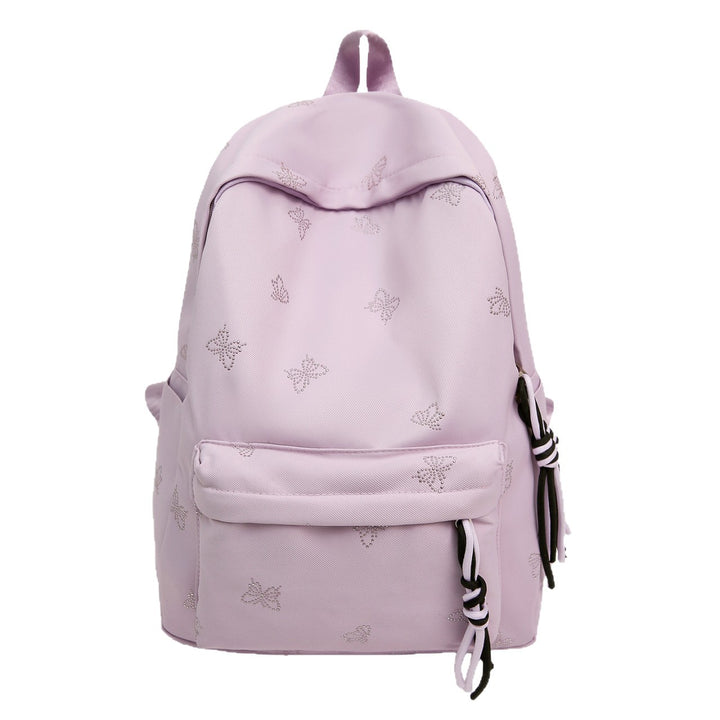 Butterfly Emblem Decorated Backpack Bowlift