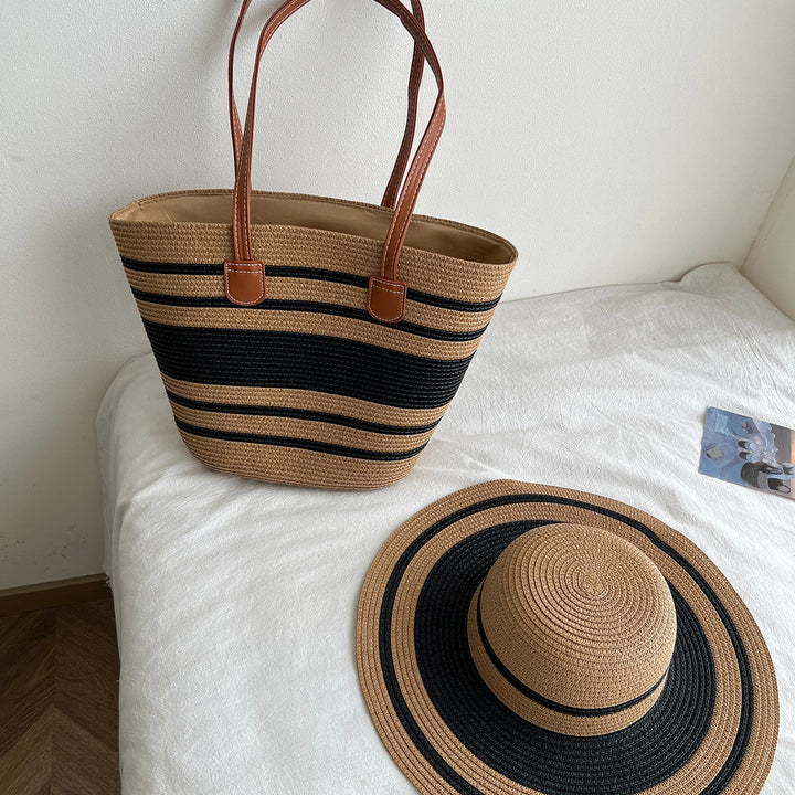 Fashionable Tote Bag Made of Braided Material Bowlift