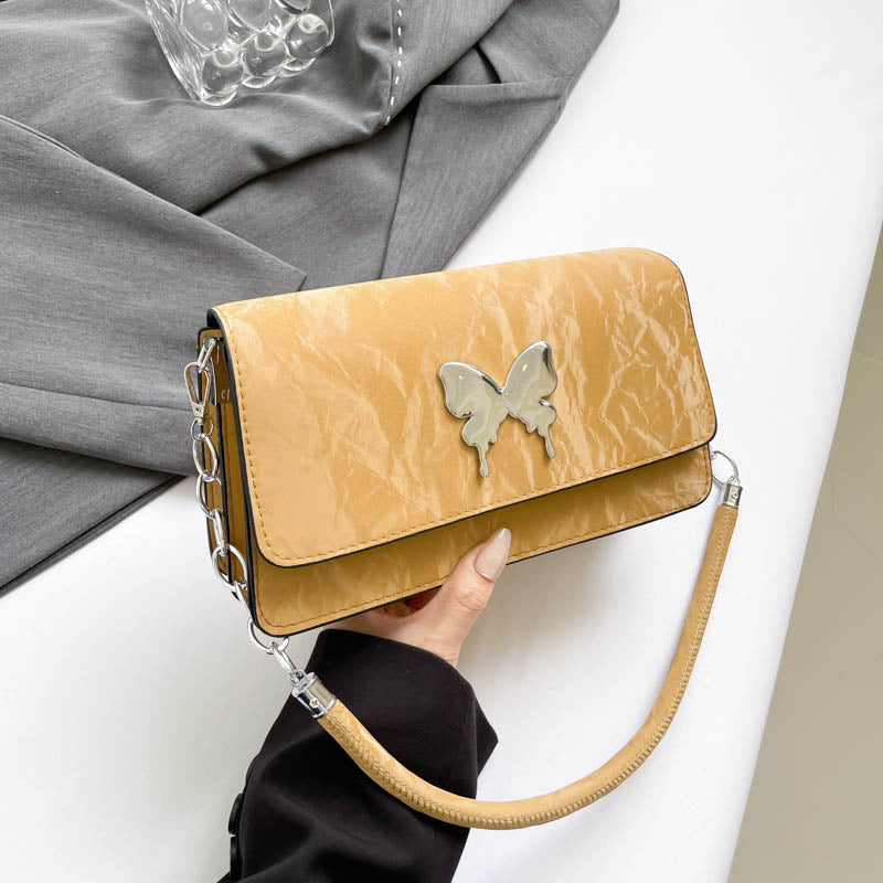 WoChic Designer Handbag with Butterfly Accent Bowlift