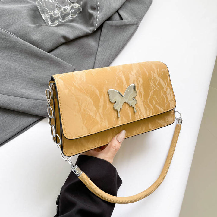 WoChic Designer Handbag with Butterfly Accent Bowlift