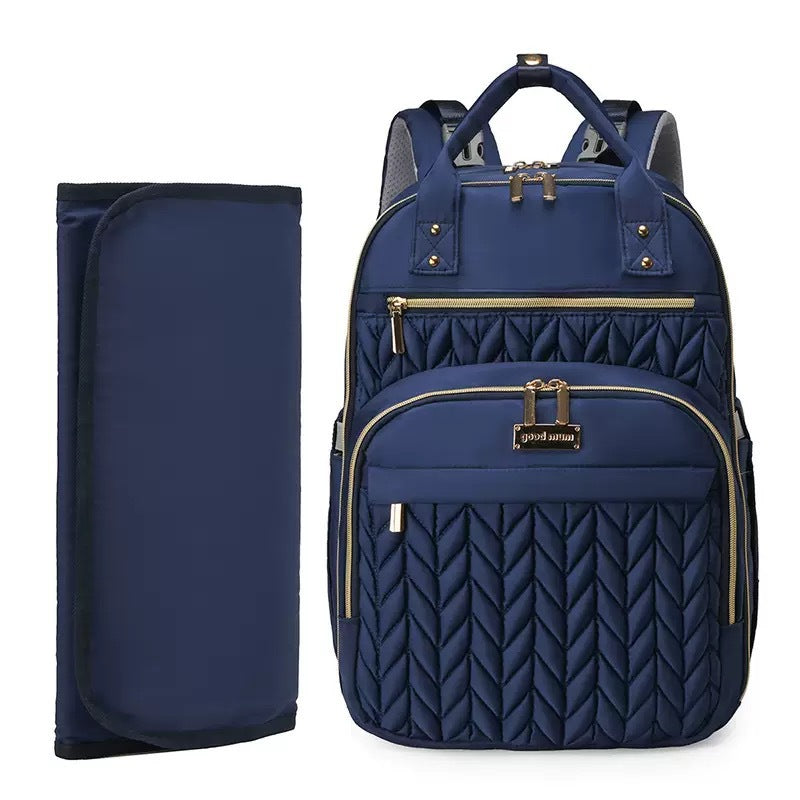 Elegant and Spacious Backpack with Textured Design Bowlift