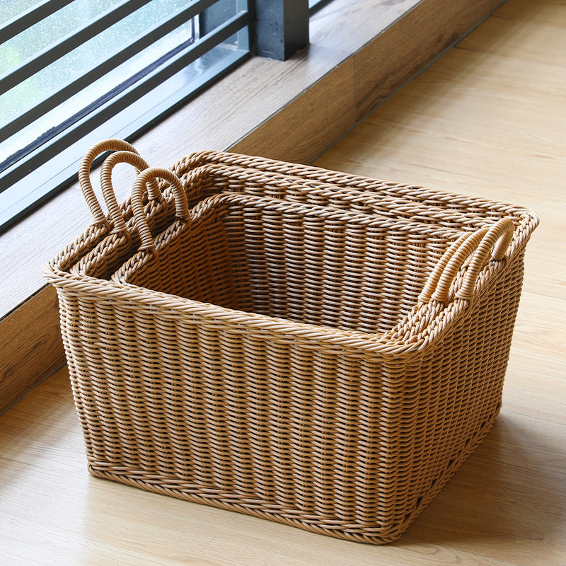 Unisex Spacious Storage Basket made of Woven Rattan Bowlift