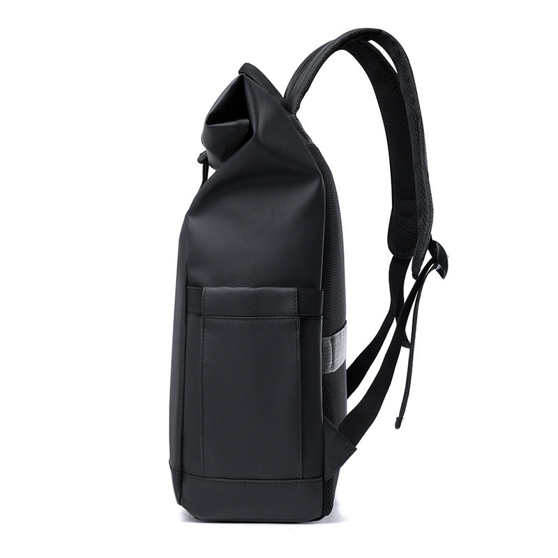Waterproof Structured Roll-Top Backpack Bowlift