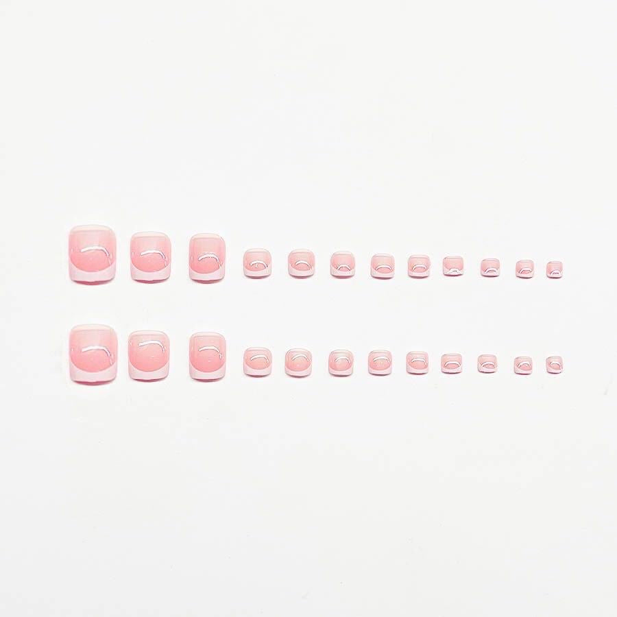 Elegant French Tip Nail Art Set Bowlift