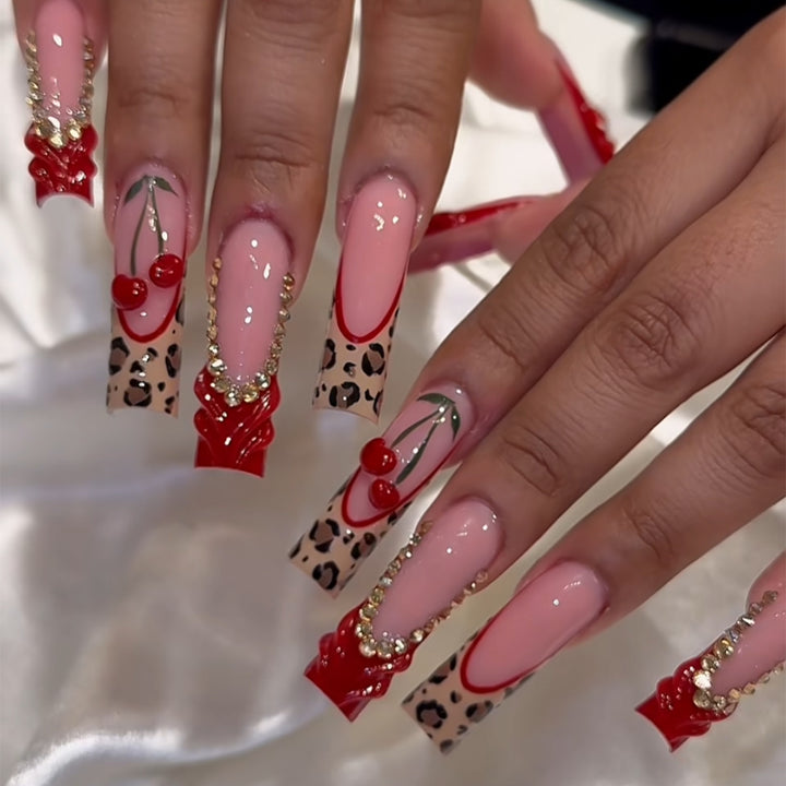Artistic Leopard Print Nail Art Bowlift