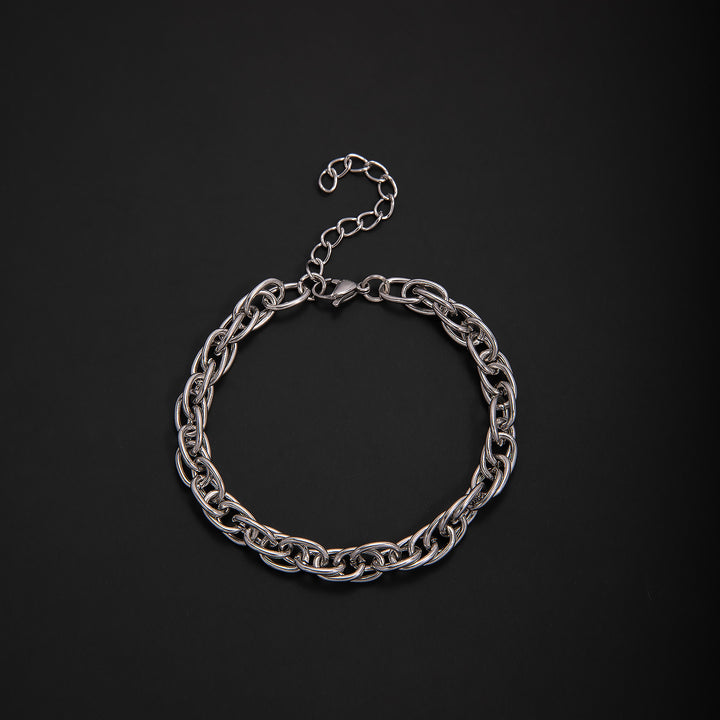 Textured Chain Link Bracelet Bowlift