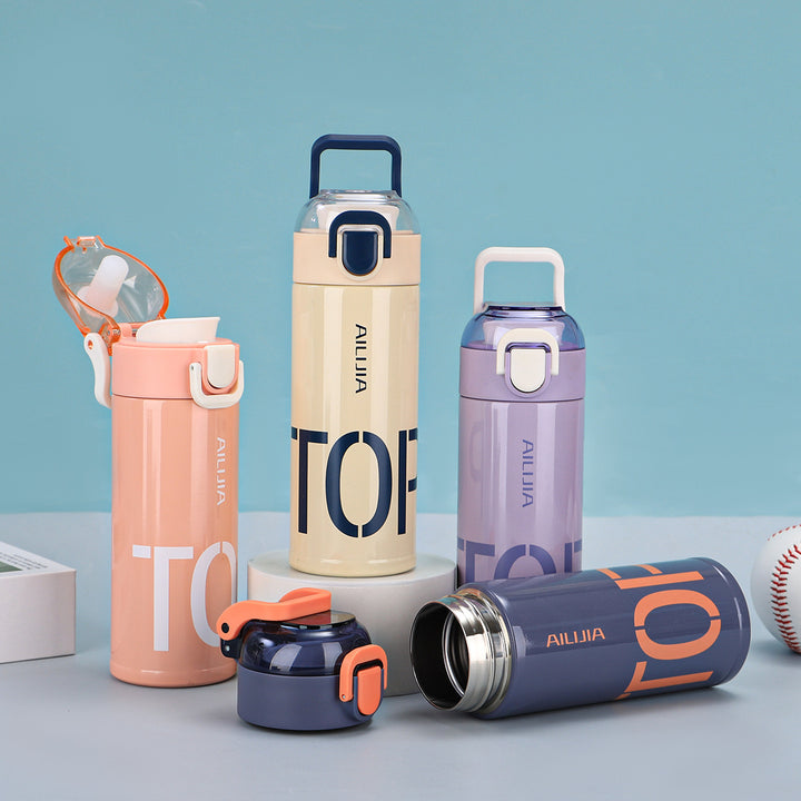 Women's Innovative Drink Bottle with Flip Top Closure Bowlift