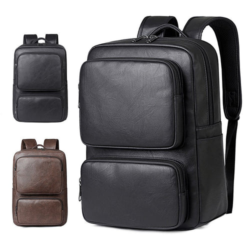 Premium Leather Business Laptop Backpack Bowlift
