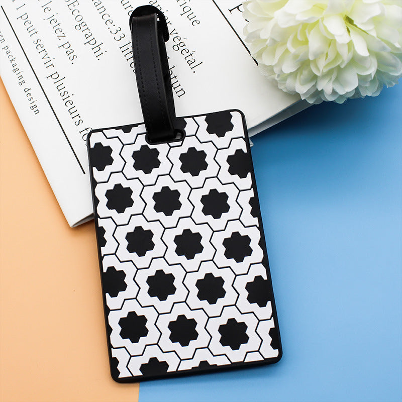 Women's Luggage Tag in Modern Geometric Design Bowlift