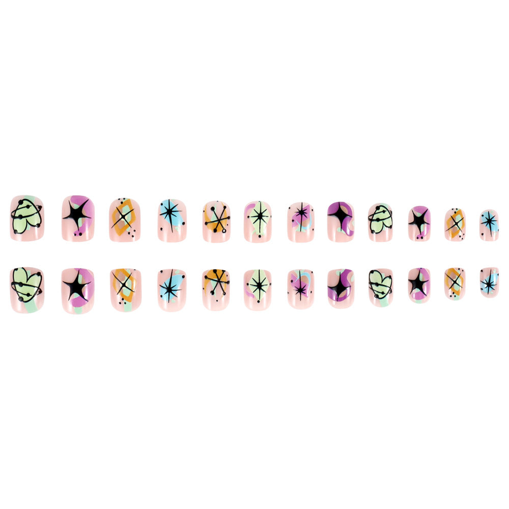 Artistic Abstract Nail Art Bowlift