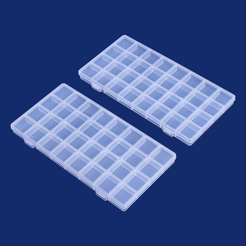 Multi-Divisional Transparent Craft Storage Box Bowlift