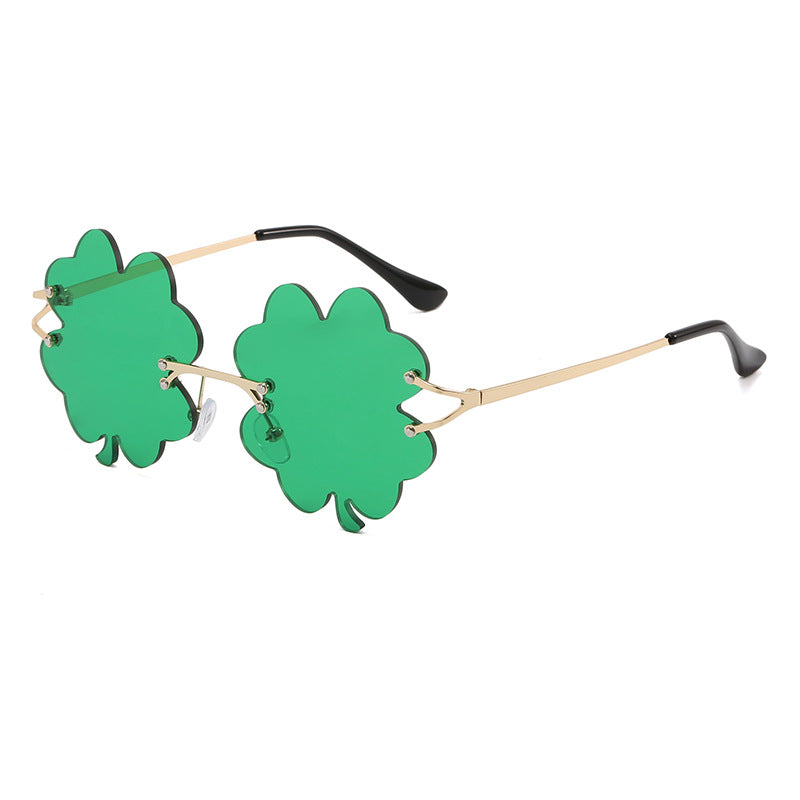 Women playful sunglasses with unique flower frame Bowlift