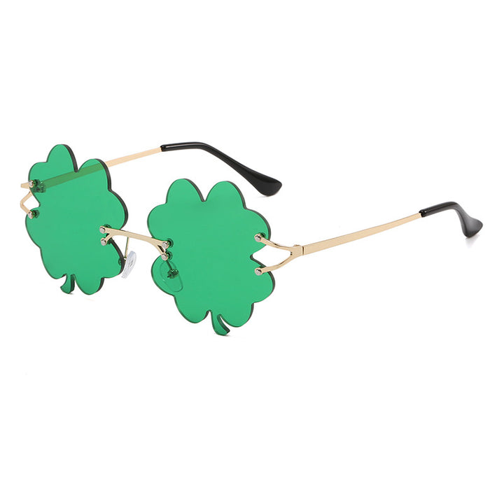 Women playful sunglasses with unique flower frame Bowlift