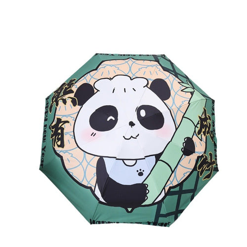 Ladies creative folding umbrella with graphic design Bowlift