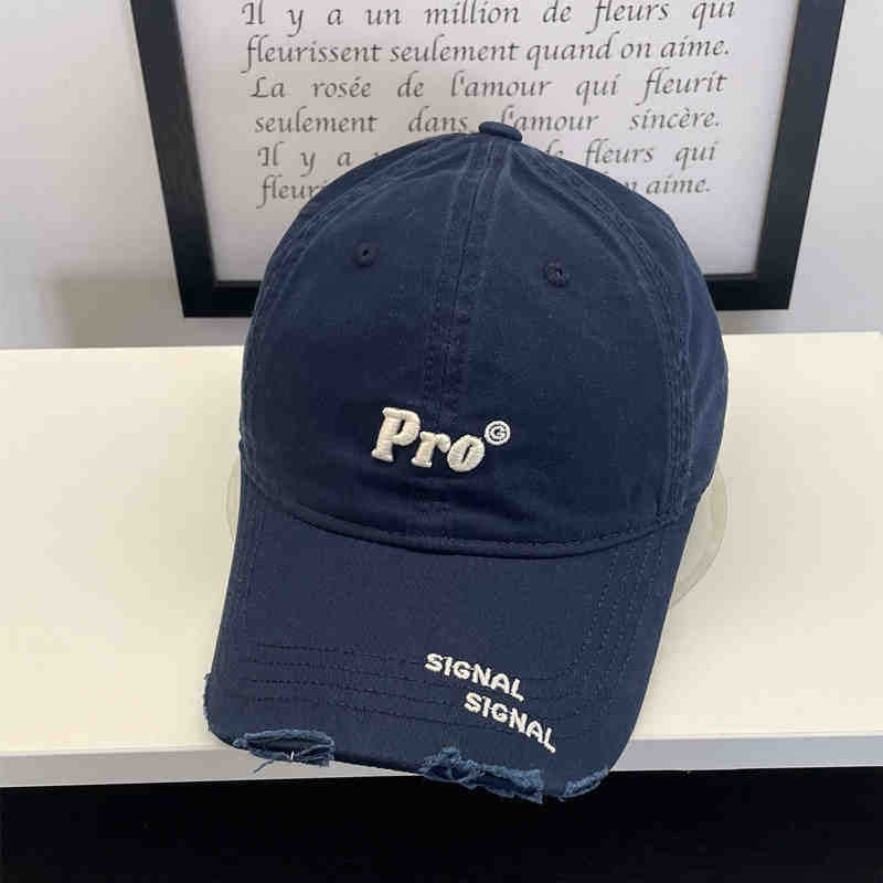 Women's Casual Distressed Embroidered Baseball Cap Bowlift
