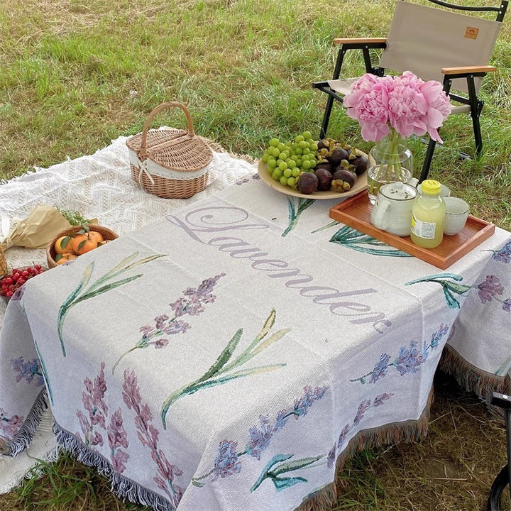 Floral Patterned Sofa Throw Blanket