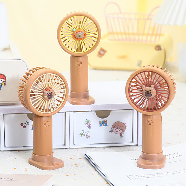Women's Portable Mini Fan in Charming Bear Design Bowlift