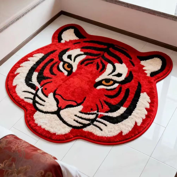 Animal-shaped Plush Rug