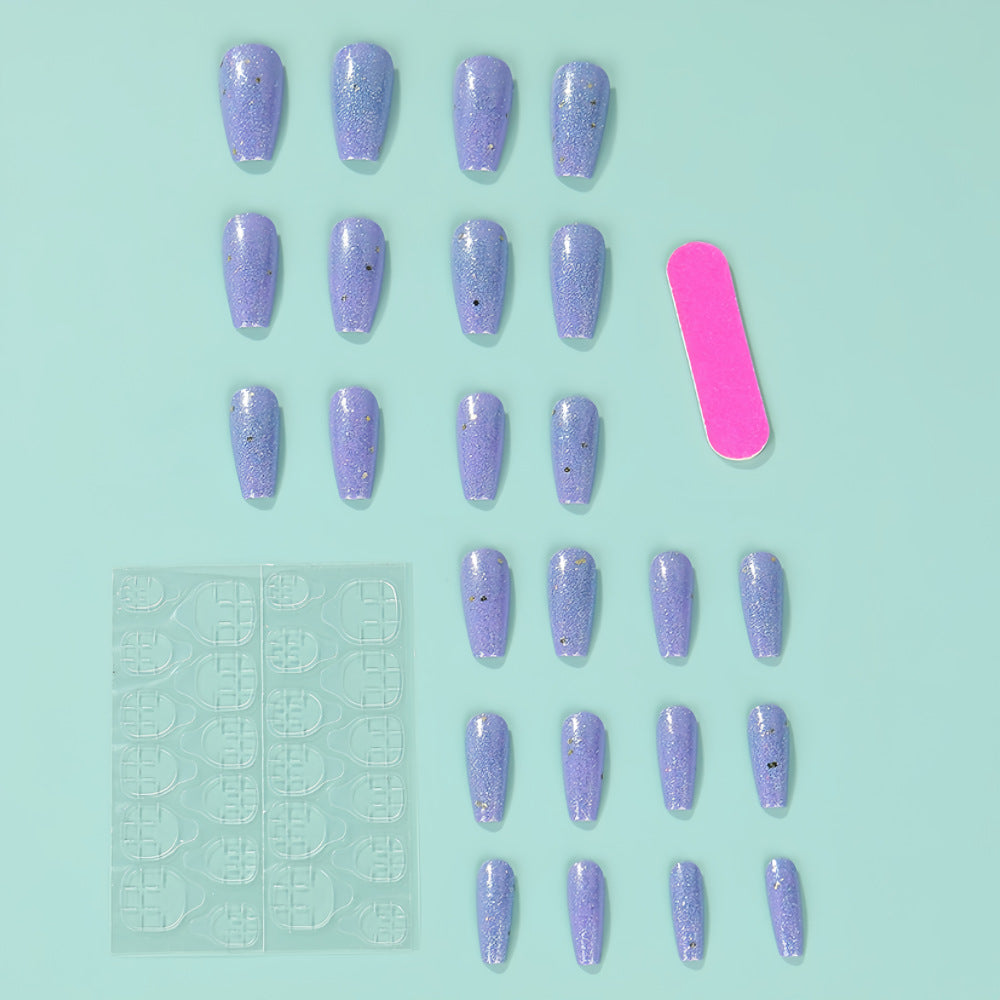 Glittering artificial nails in an elegant color scheme Bowlift