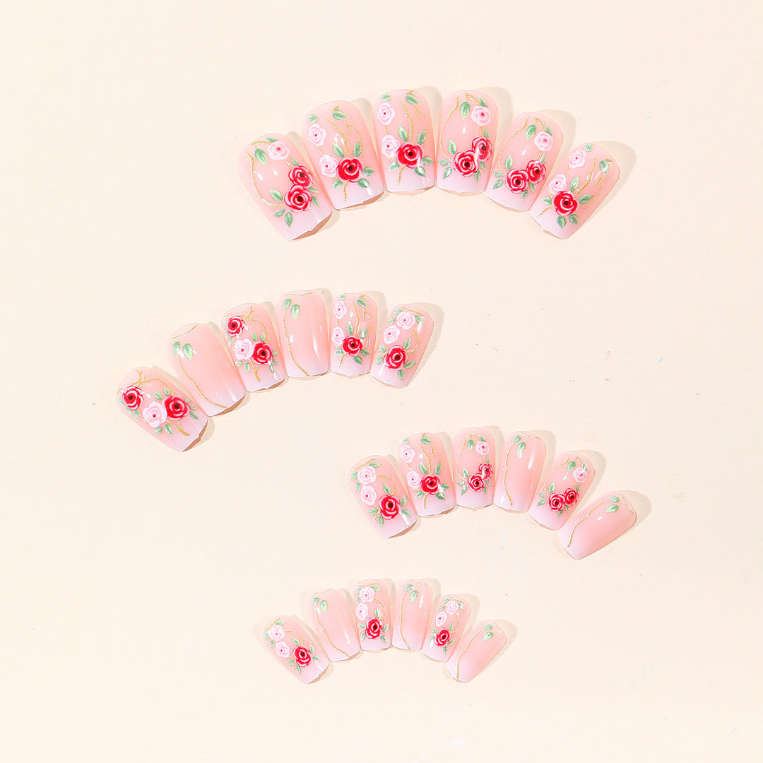 Floral Embellished Nail Art Set Bowlift