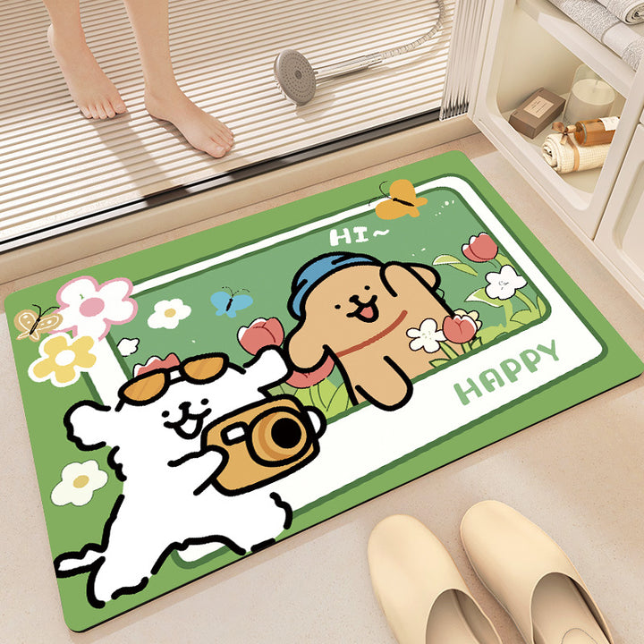 Modern Artistic Bath Mat Bowlift