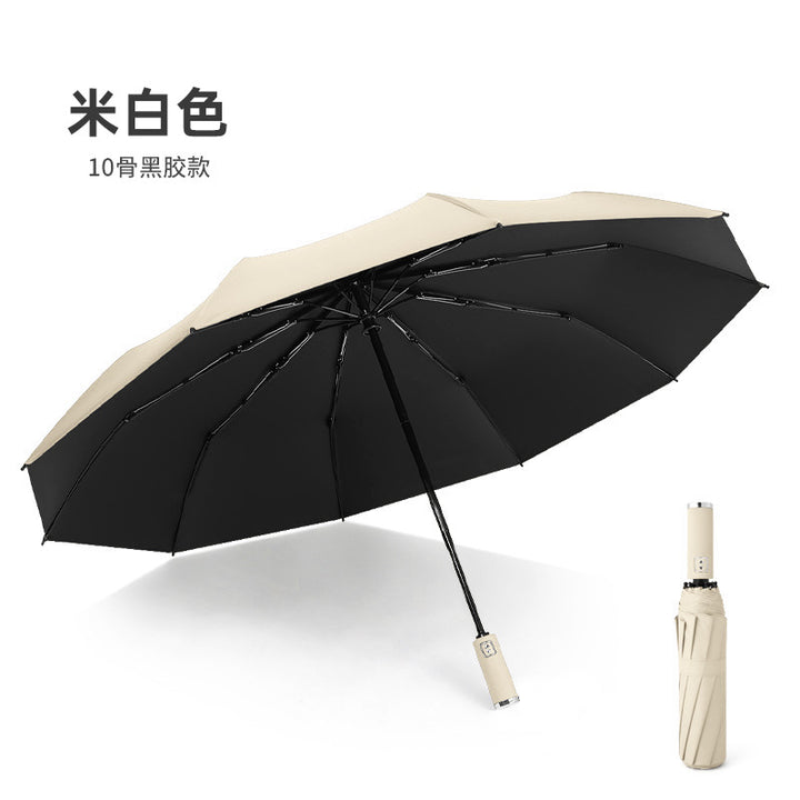 Ladies umbrella with floral design and reinforced frame Bowlift