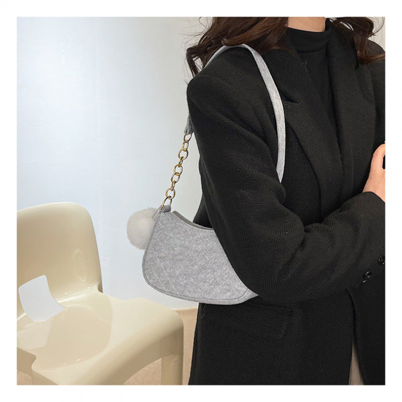 WoStylish Faux Fur Mini Handbag Bowlift