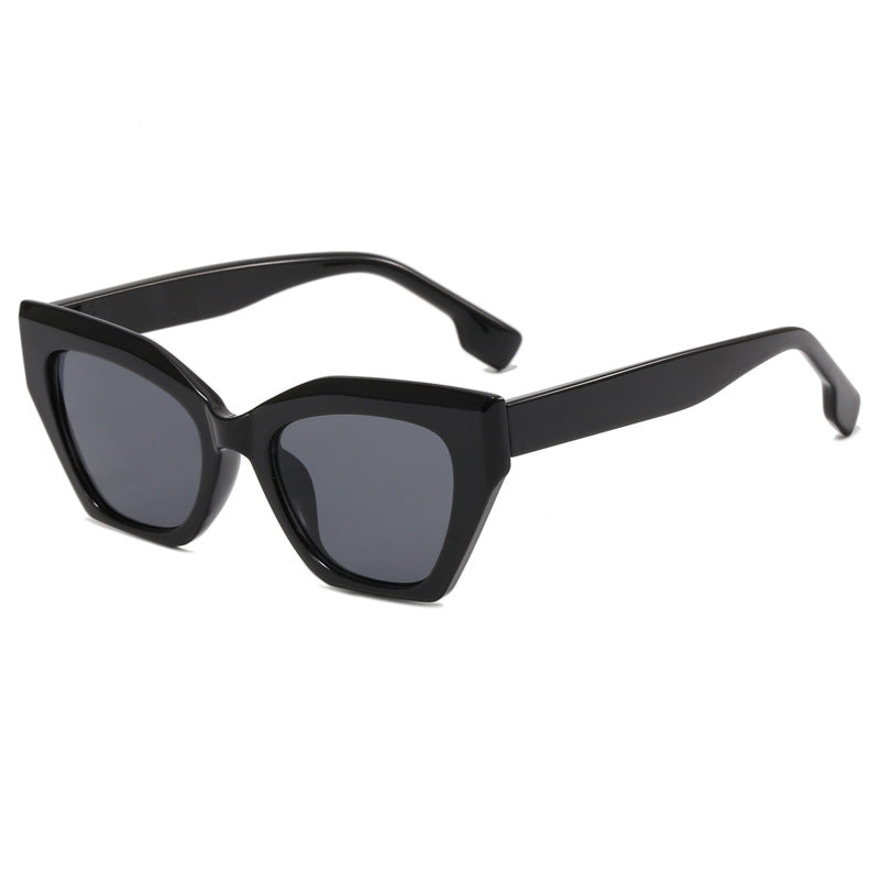 Women’s asymmetrical oversized sunglasses with trendy frame Bowlift