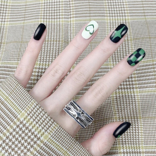 Creative Nail Art Set with Geometric Patterns Bowlift