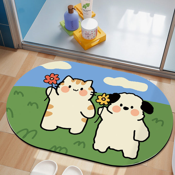Cartoon Character Bathroom Mat