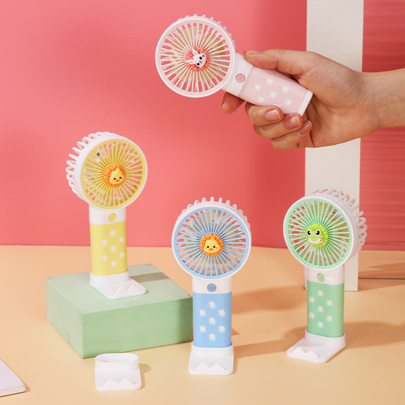Women's Portable Mini Hand Fan with Cute Rabbit Design Bowlift