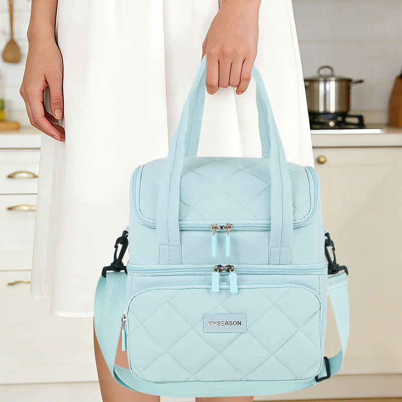 Quilted Insulated Lunch Carrier Bowlift