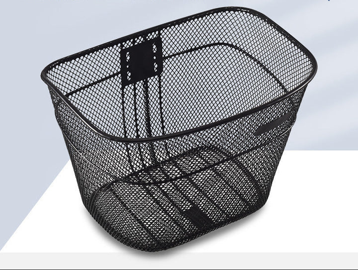 front-mount mesh bicycle basket with universal bracket Bowlift