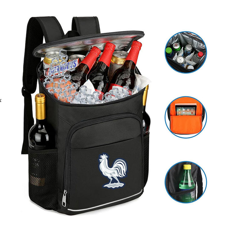 Ladies Insulated Cooler Backpack with Multiple Compartments and Practical Storage Bowlift