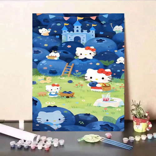 Cute Cartoon Character Paint by Numbers Kit Bowlift