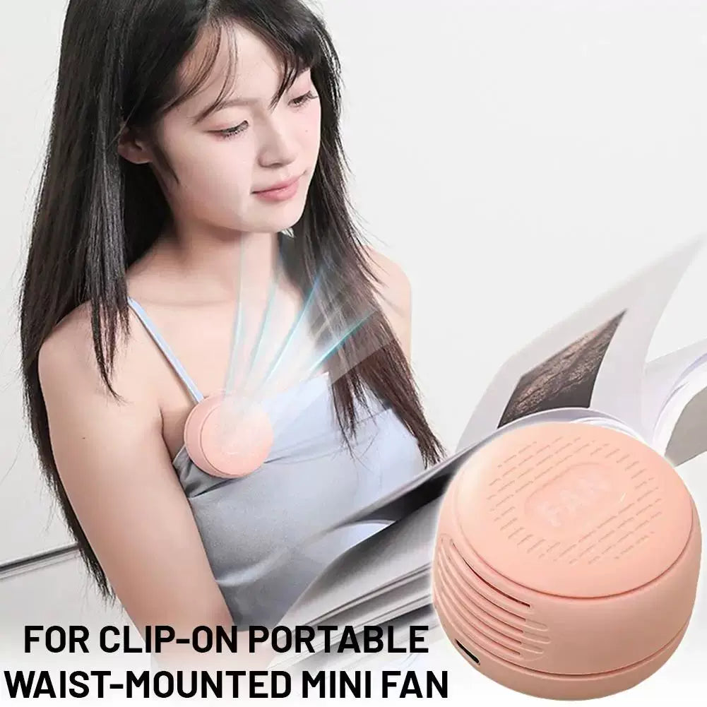 Unisex one size compact portable personal cooling fan with USB rechargeable battery and adjustable louvers Bowlift