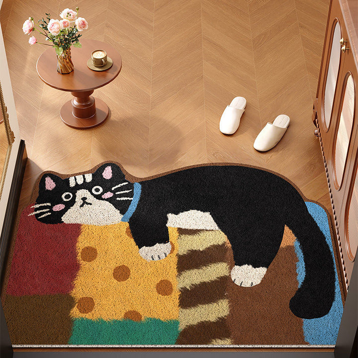 Cute Cat-Themed Indoor Area Rug