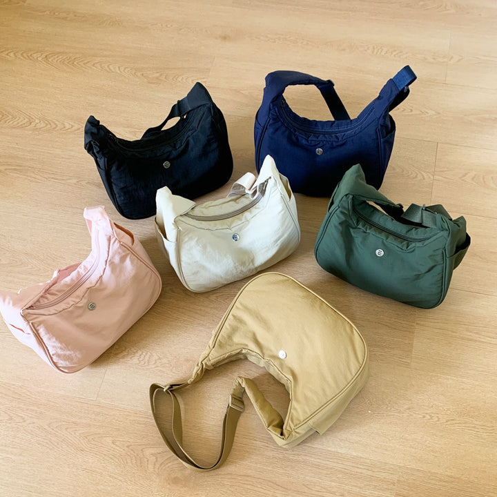 Lightweight Soft Fabric Shoulder Bag Bowlift