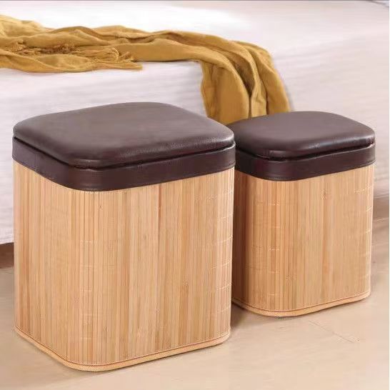 Multifunctional Stool Made of Natural Material Bowlift