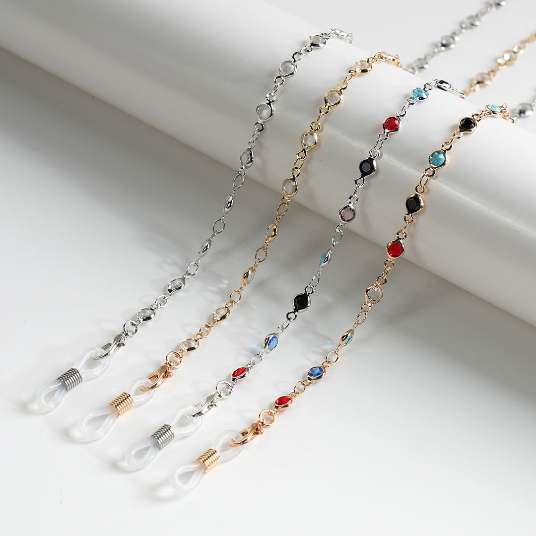 Stylish Gemstone Eyewear Chain Bowlift