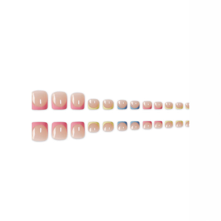 Decorative French Tip Nail Art Set Bowlift