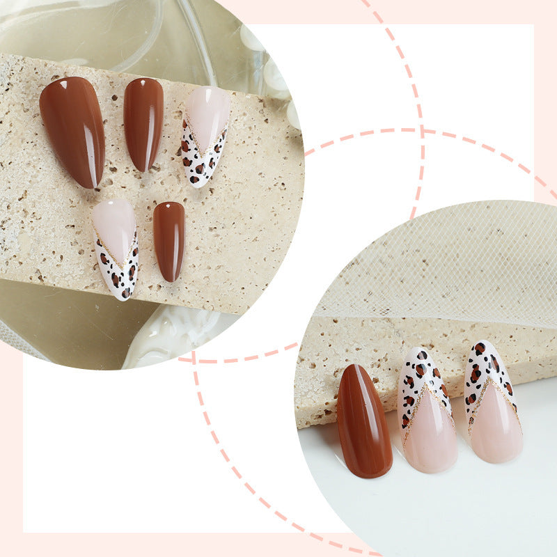Decorative Press-On Nail Set with Unique Patterns Bowlift
