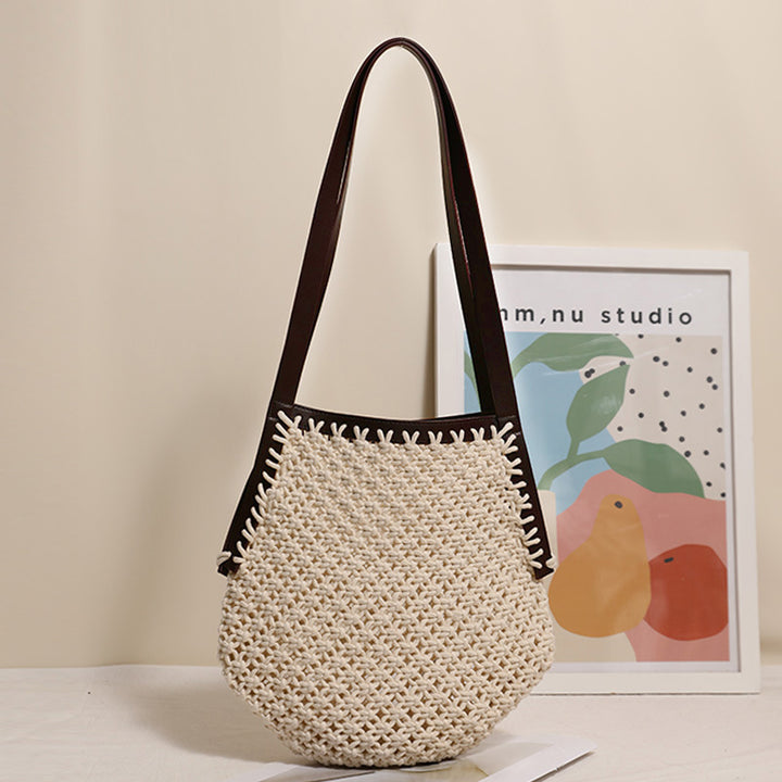 Hand-knotted tote bag with sturdy leather handles Bowlift