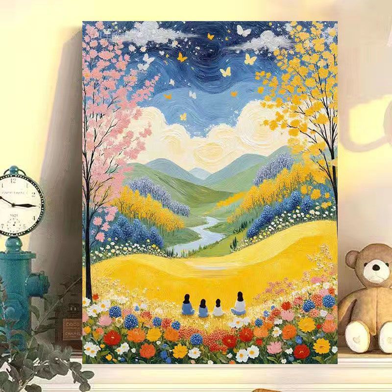 Scenic Autumn Landscape Canvas Art Print Bowlift
