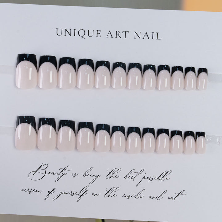Elegant French Tip Press-On Nails  1791110398