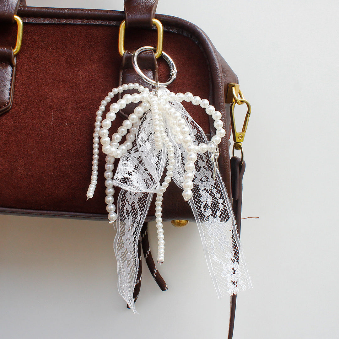 Lace and Bead Keychain Bowlift