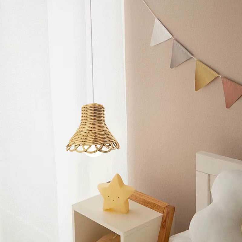 Rattan Hanging Lamp Bowlift